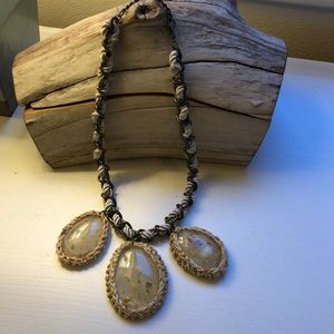 Anthropologie stone statement necklace